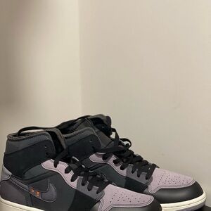 Nike Men's High-Top Sneakers - Black and Grey